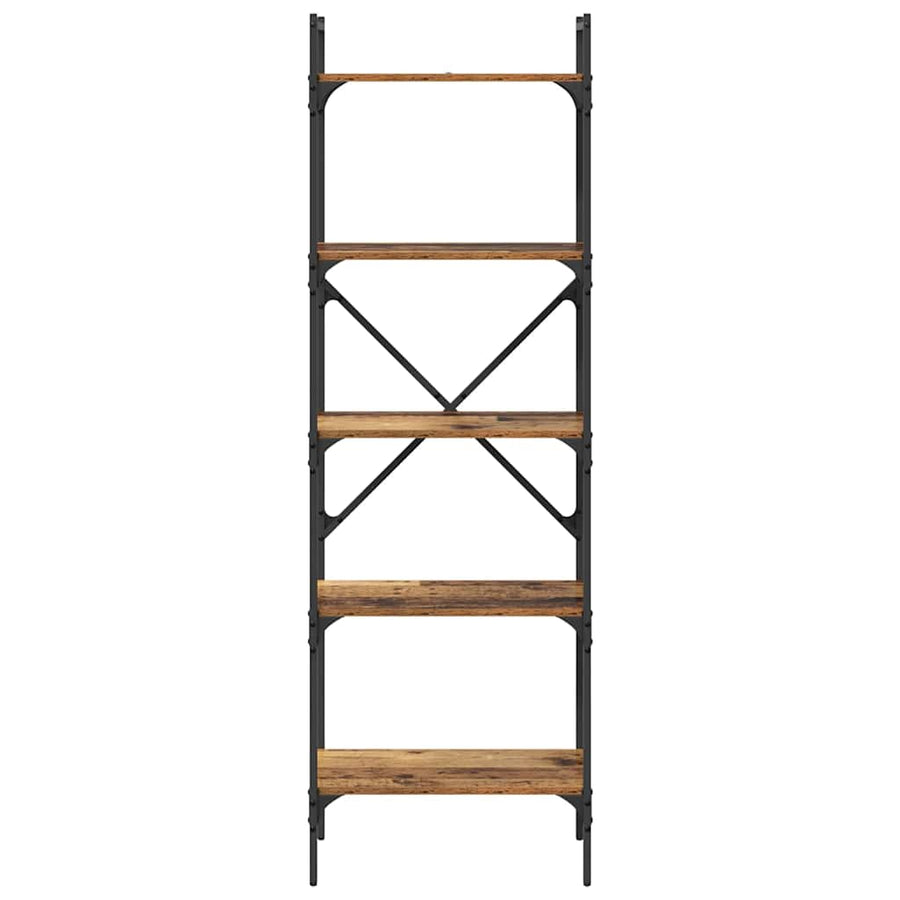 Boekenkast Oud Hout 56 x 32 x 174 cm Bewerkt hout