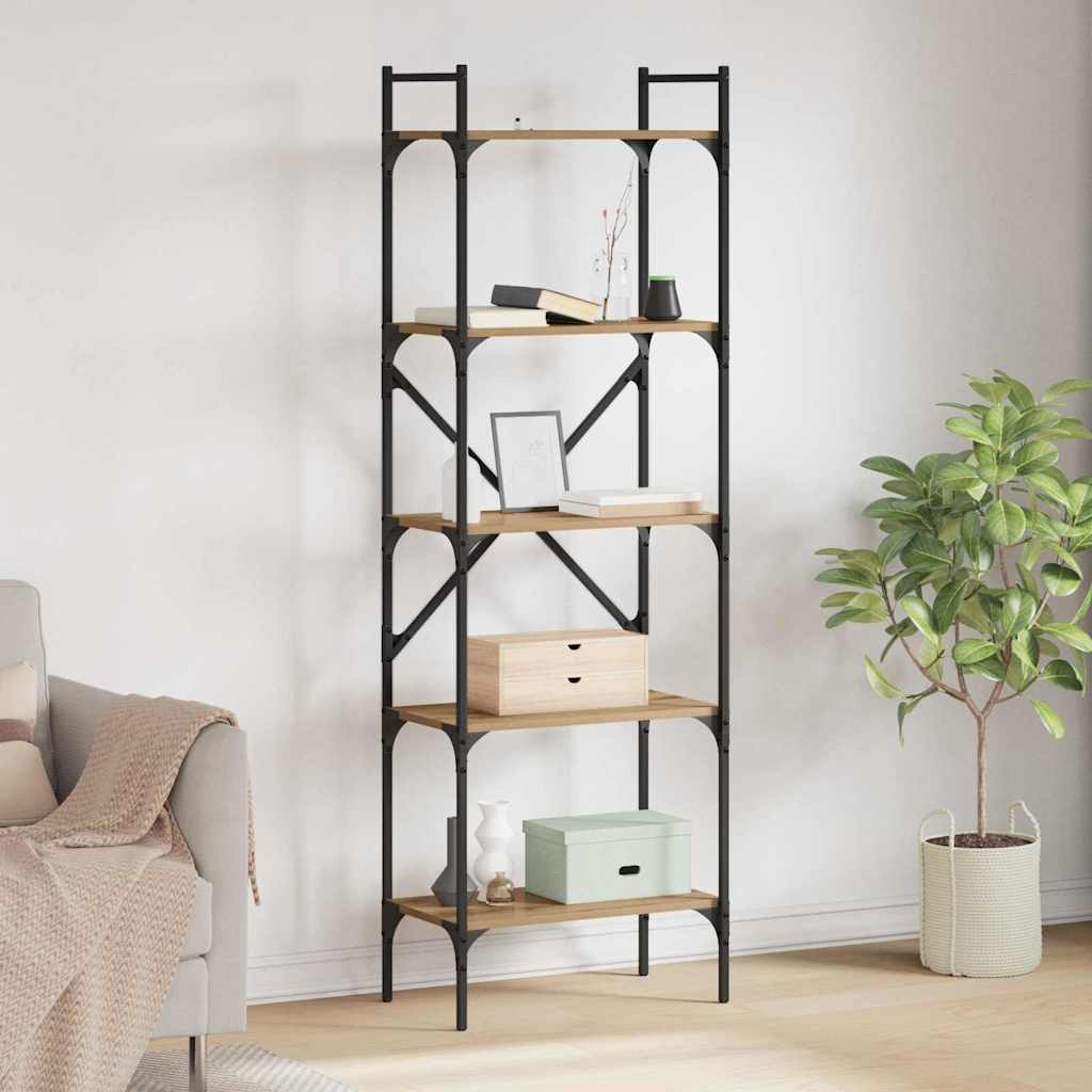 Boekenkast Artisan Eiken 56 x 32 x 174 cm Bewerkt hout