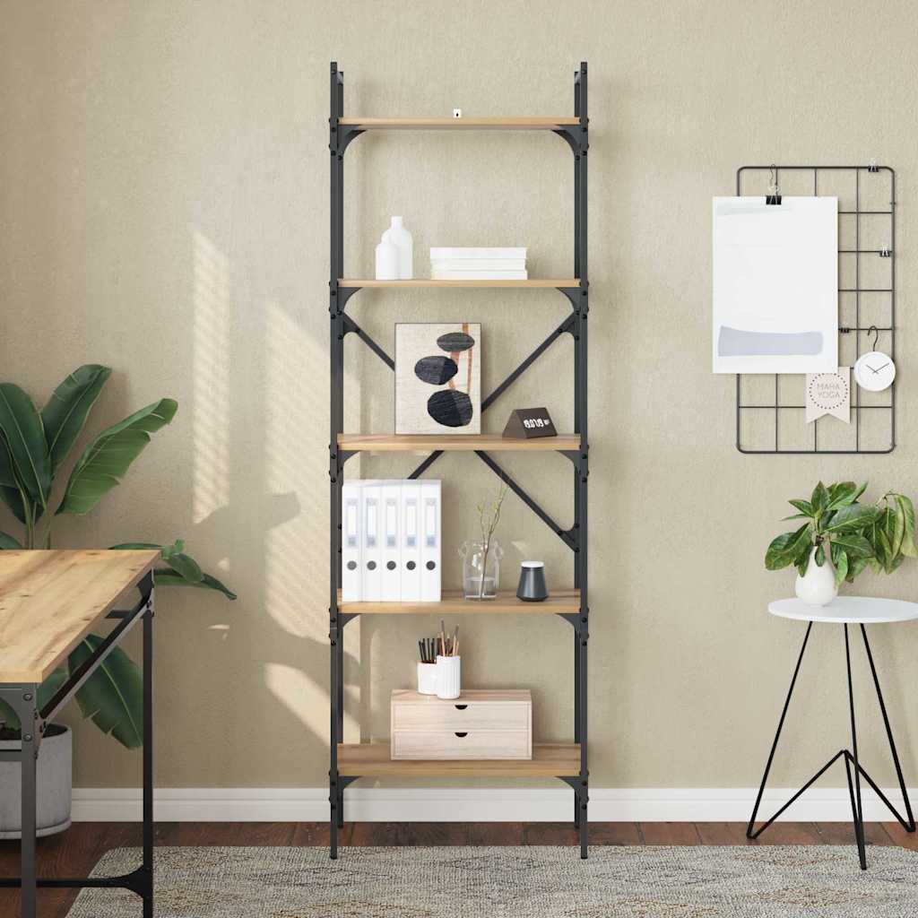 Boekenkast Artisan Eiken 56 x 32 x 174 cm Bewerkt hout