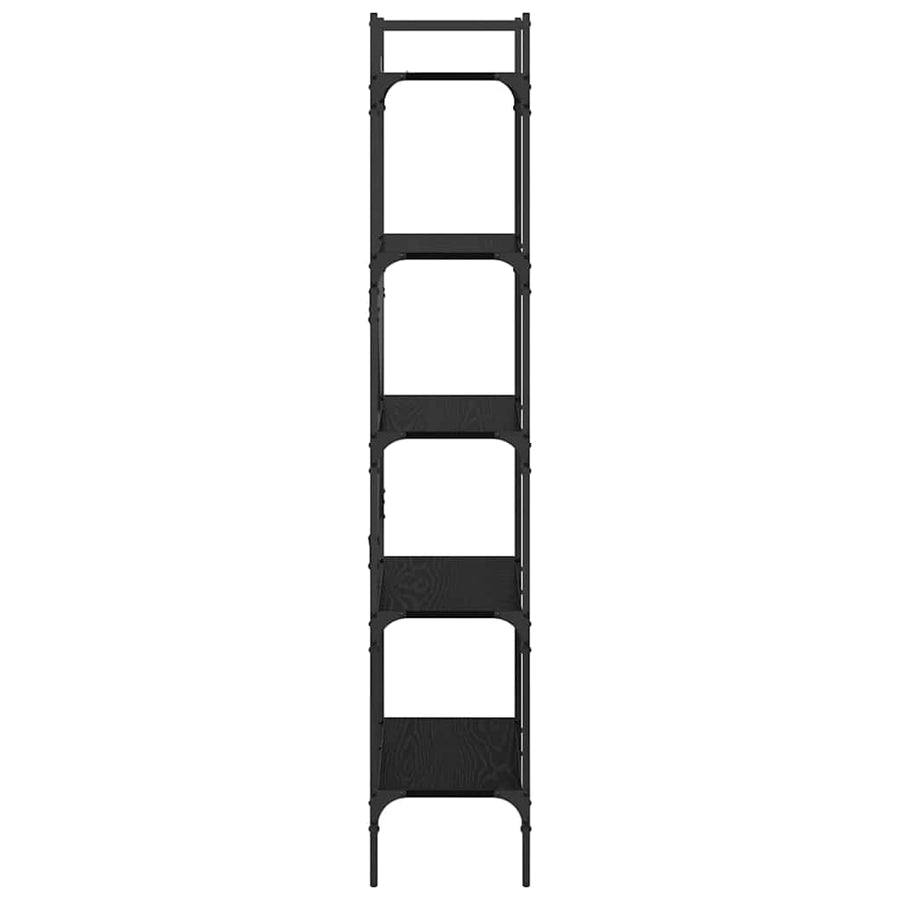 Boekenkast Zwart Eiken 56 x 32 x 174 cm Bewerkt hout