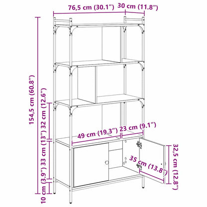 Boekenkast Bewerkt hout