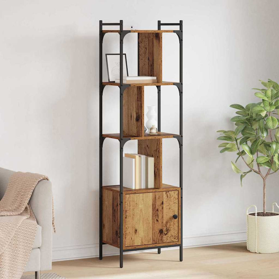 Boekenkast Oud Hout 44,5 x 30 x 154,5 cm Bewerkt hout