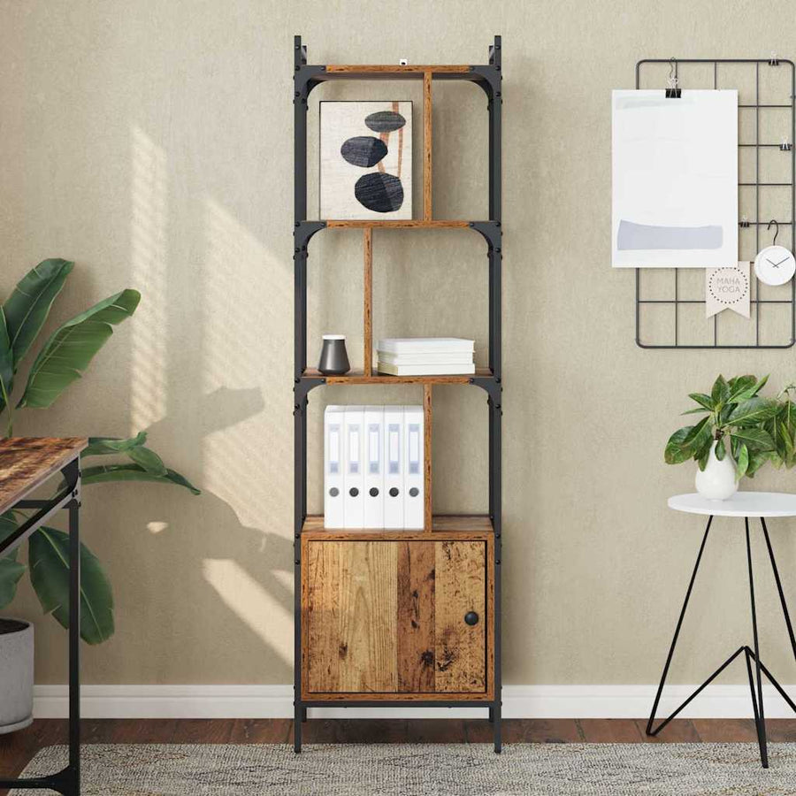 Boekenkast Oud Hout 44,5 x 30 x 154,5 cm Bewerkt hout