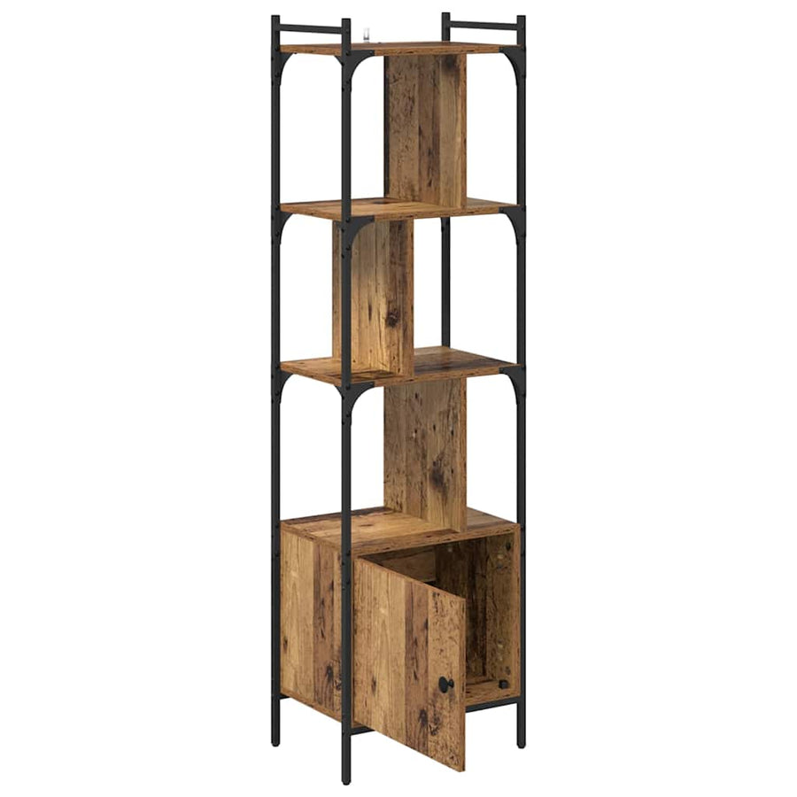 Boekenkast Oud Hout 44,5 x 30 x 154,5 cm Bewerkt hout