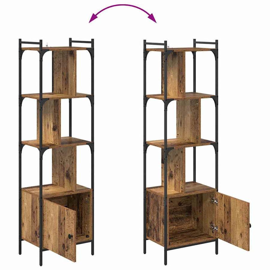 Boekenkast Oud Hout 44,5 x 30 x 154,5 cm Bewerkt hout