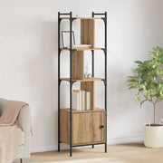 Boekenkast bewerkt hout 44,5x30x154,5 cm artisan eiken