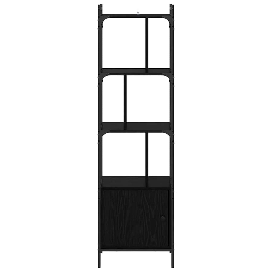 Boekenkast Zwart Eiken 44,5 x 30 x 154,5 cm Bewerkt hout