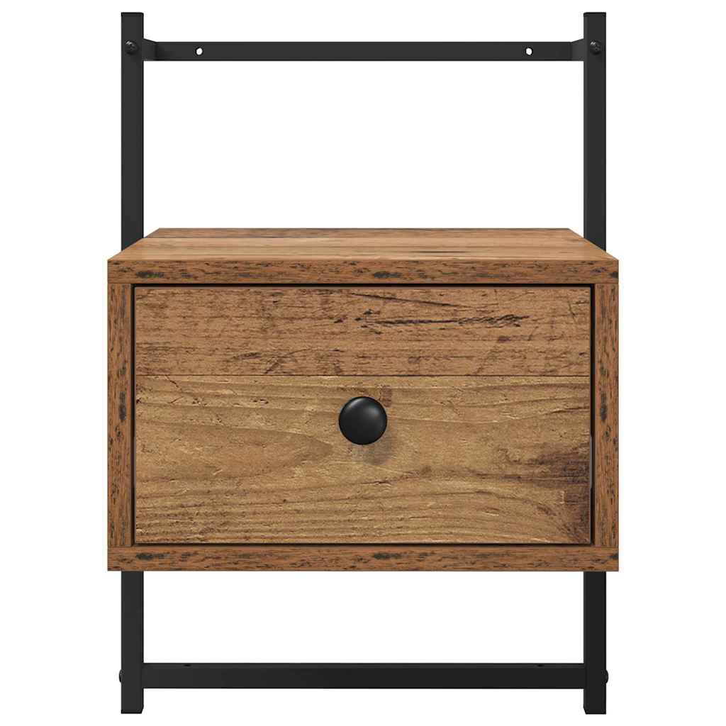 Nachtkastje 2 pcs Oud Hout 35 x 30 x 51 cm Bewerkt hout