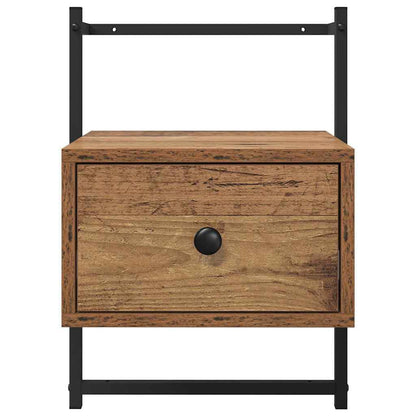 Nachtkastje 2 pcs Oud Hout 35 x 30 x 51 cm Bewerkt hout