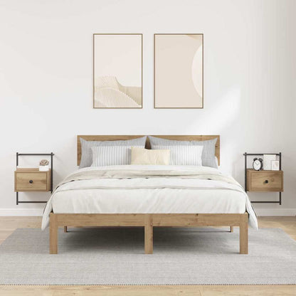 Nachtkastje 2 pcs Artisan Eiken 35 x 30 x 51 cm Bewerkt hout