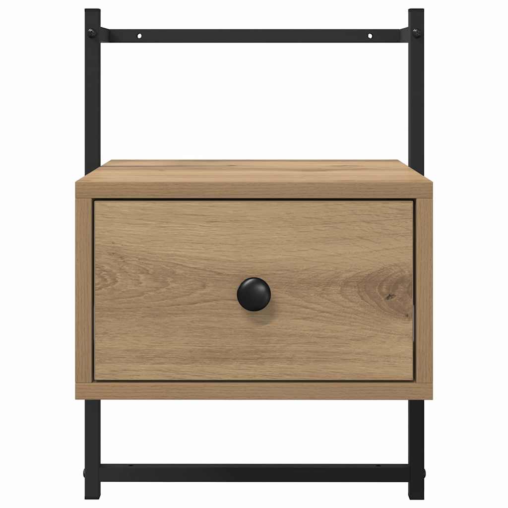 Nachtkastje 2 pcs Artisan Eiken 35 x 30 x 51 cm Bewerkt hout