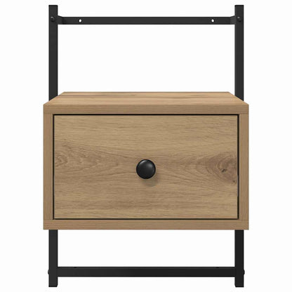 Nachtkastje 2 pcs Artisan Eiken 35 x 30 x 51 cm Bewerkt hout