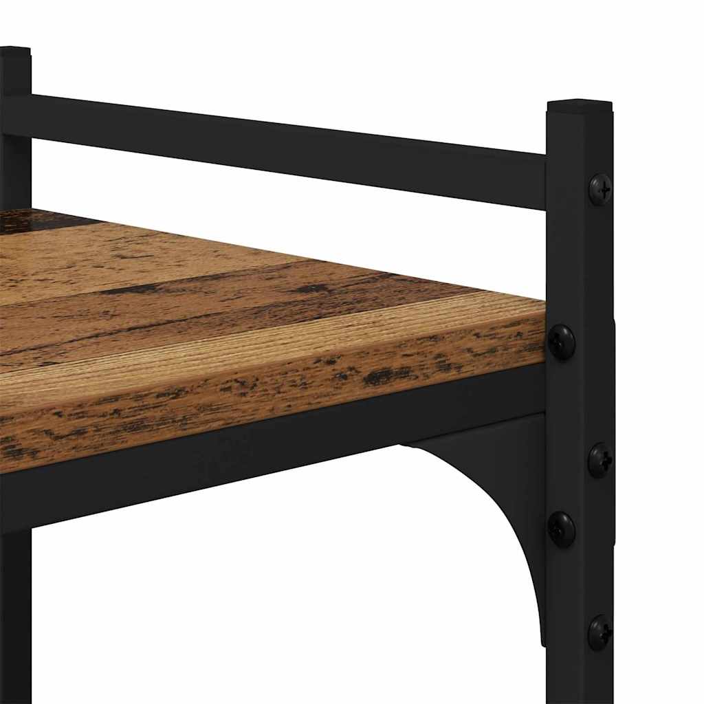 Boekenkast Oud hout 76 x 32 x 192 cm Bewerkt hout