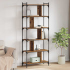 Bookcase Old wood 76 x 32 x 192 cm Treated wood