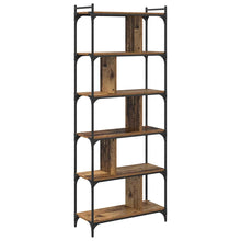 Boekenkast Oud hout 76 x 32 x 192 cm Bewerkt hout