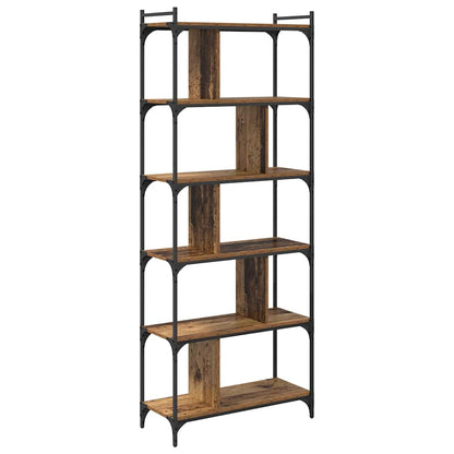 Boekenkast Oud hout 76 x 32 x 192 cm Bewerkt hout