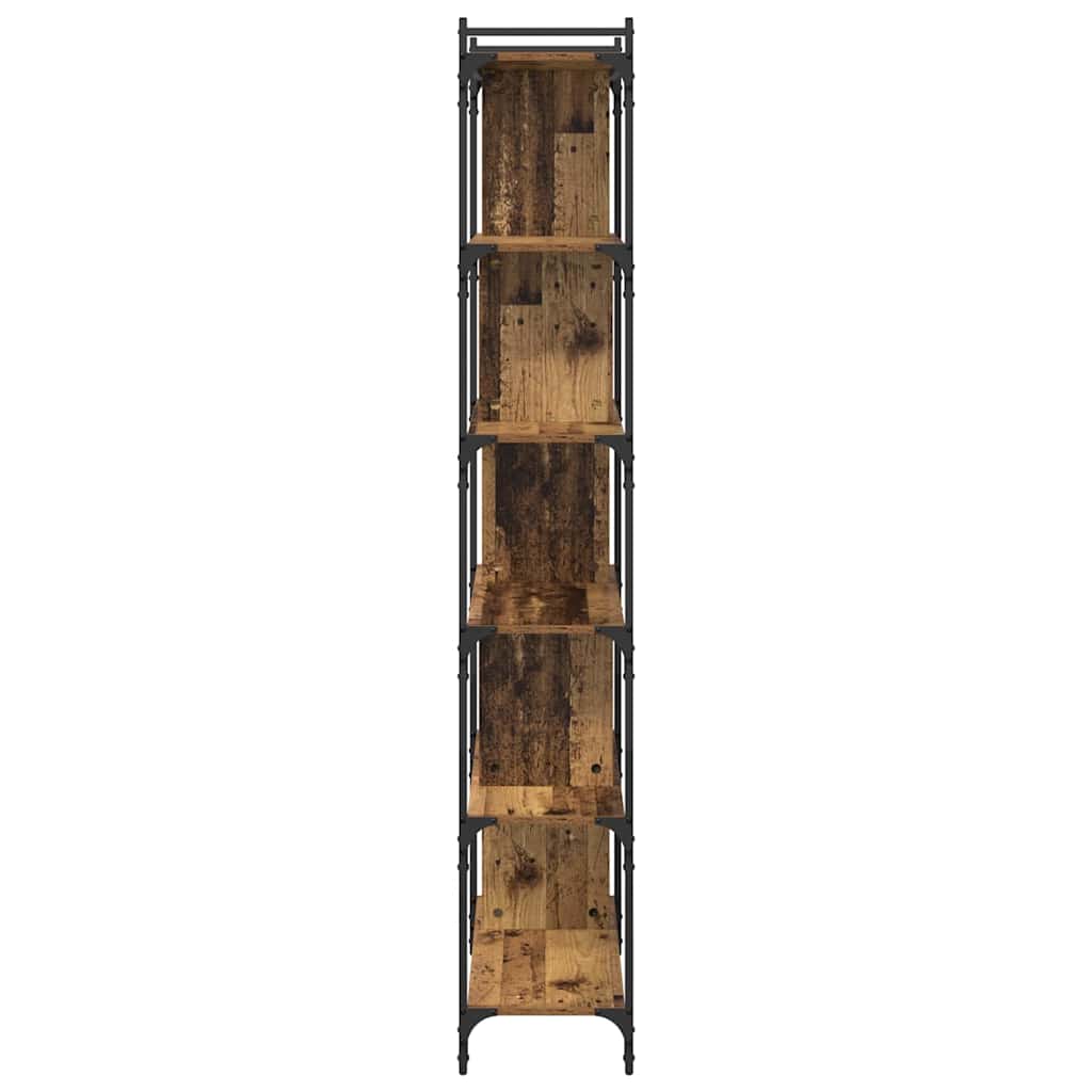 Boekenkast Oud hout 76 x 32 x 192 cm Bewerkt hout