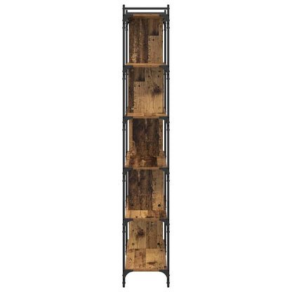 Boekenkast Oud hout 76 x 32 x 192 cm Bewerkt hout