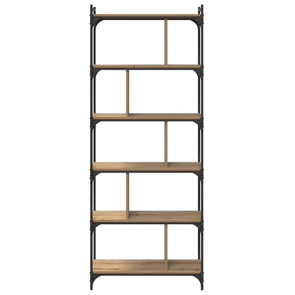 Boekenkast artisanaal eikenkleurig 76 x 32 x 192 cm