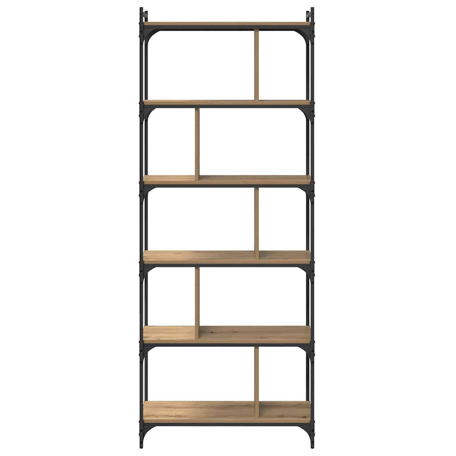 Boekenkast artisanaal eikenkleurig 76 x 32 x 192 cm