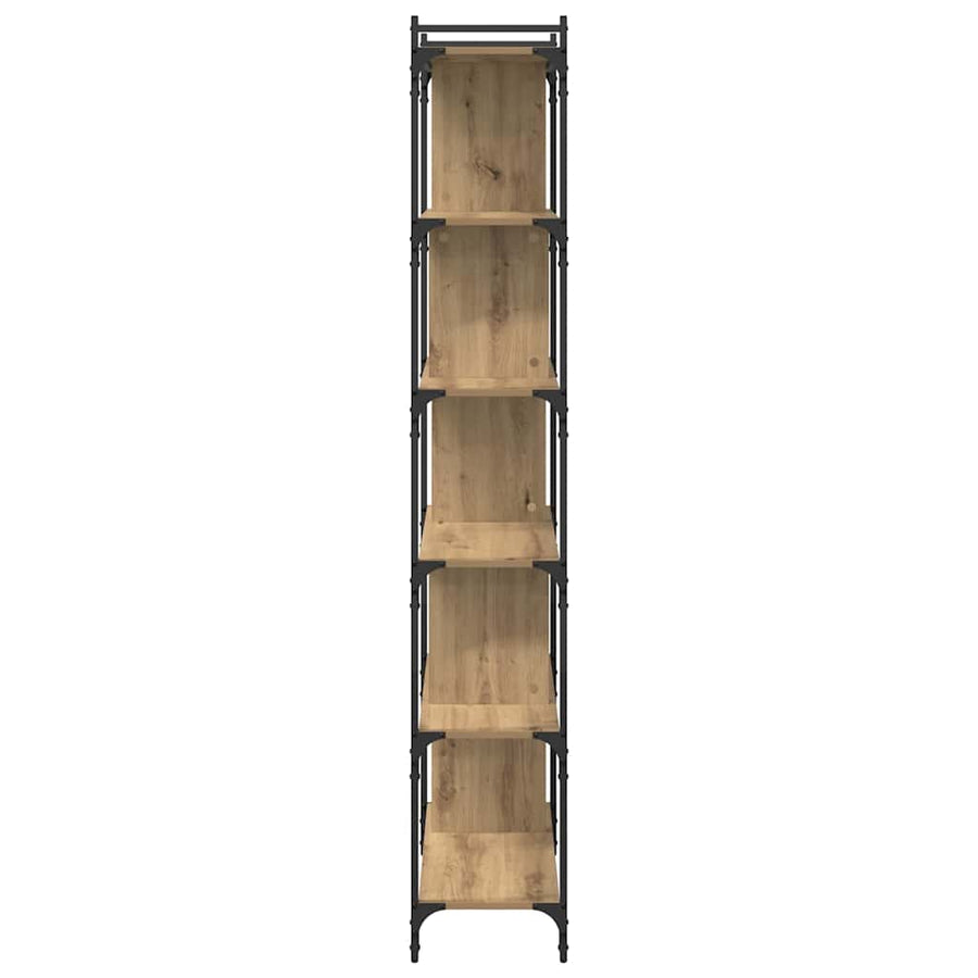 Boekenkast artisanaal eikenkleurig 76 x 32 x 192 cm