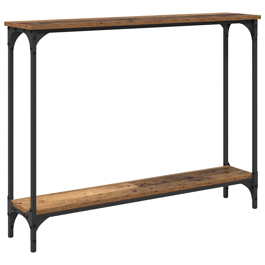 Wandtafel met plank Oud Hout 100 x 22,5 x 75 cm Bewerkt hout