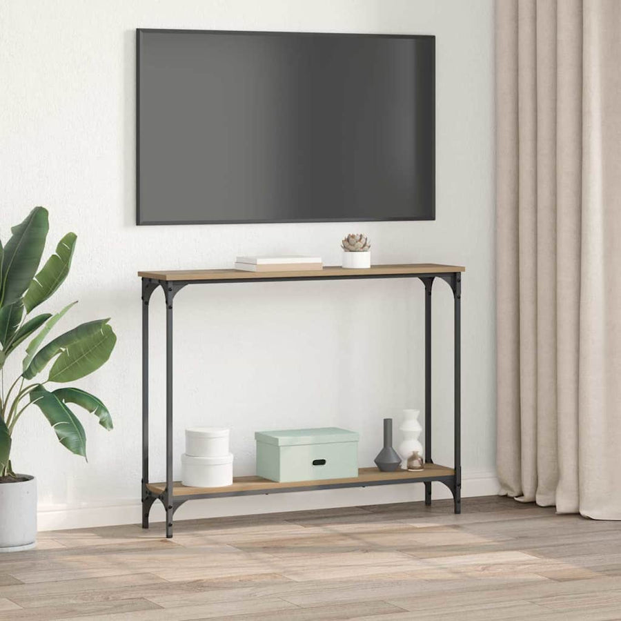 Wandtafel Artisan Eiken 100 x 22,5 x 75 cm Bewerkt hout
