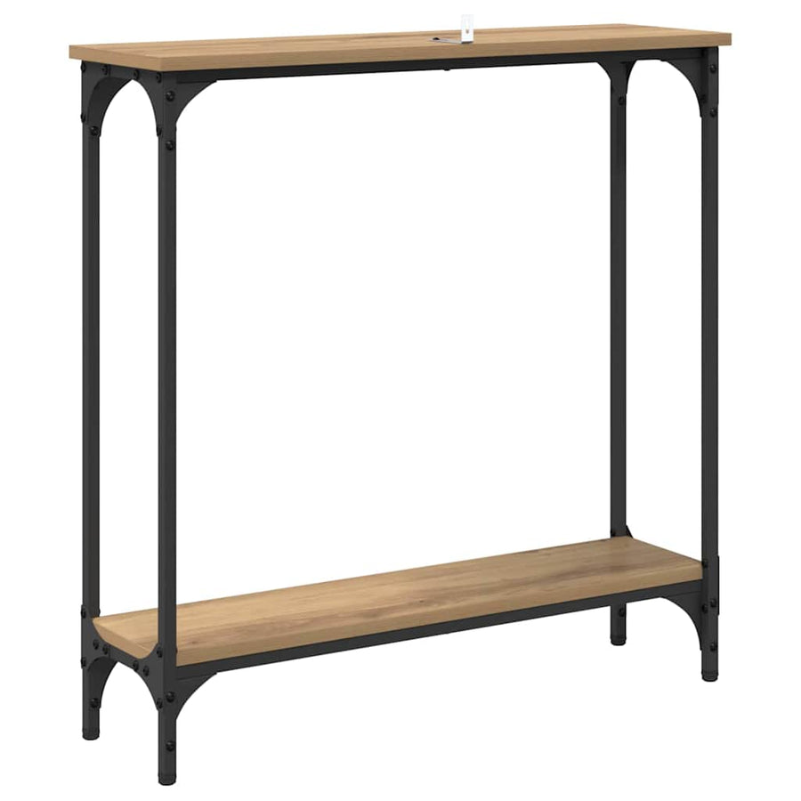 Wandtafel Artisan Eiken 75 x 22,5 x 75 cm Bewerkt hout