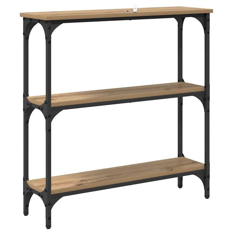 Wandtafel Artisan Eiken 75 x 22,5 x 75 cm Bewerkt hout
