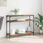 Console table with shelf Old Wood 100 x 29 x 75 cm Treated wood