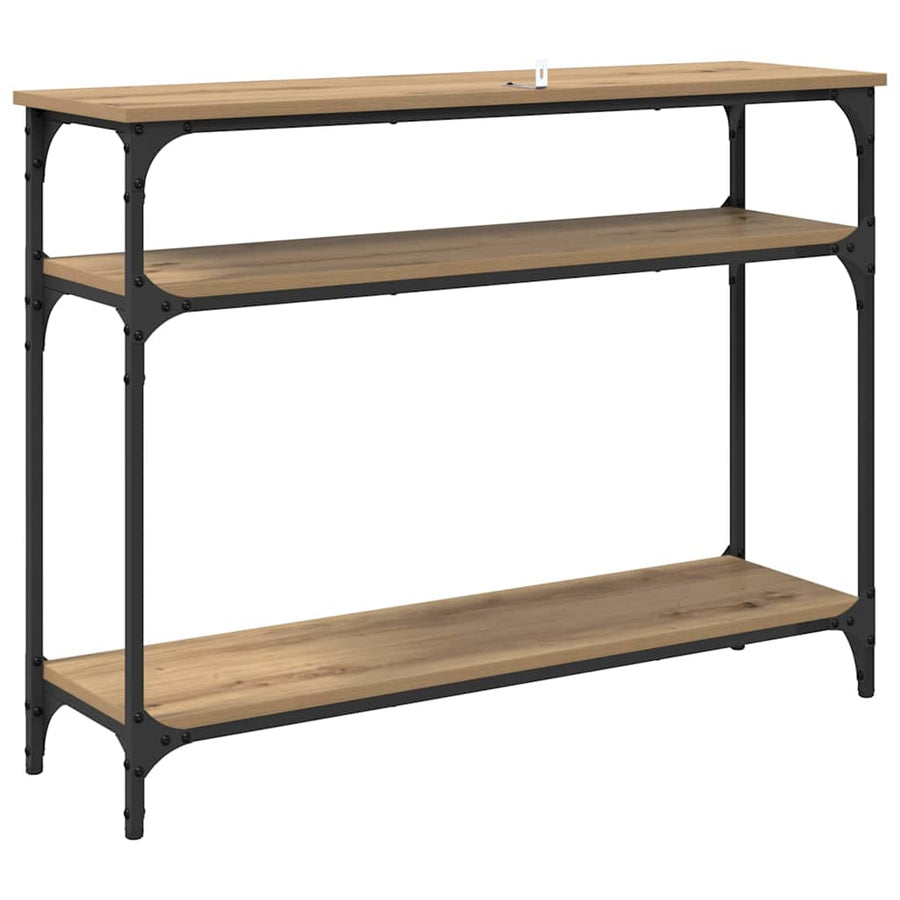Wandtafel met plank Artisan Eiken 100 x 29 x 75 cm Bewerkt hout