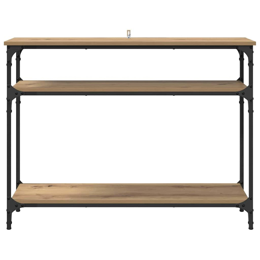 Wandtafel met plank Artisan Eiken 100 x 29 x 75 cm Bewerkt hout
