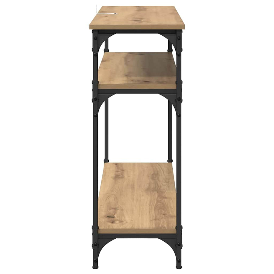 Wandtafel met plank Artisan Eiken 100 x 29 x 75 cm Bewerkt hout
