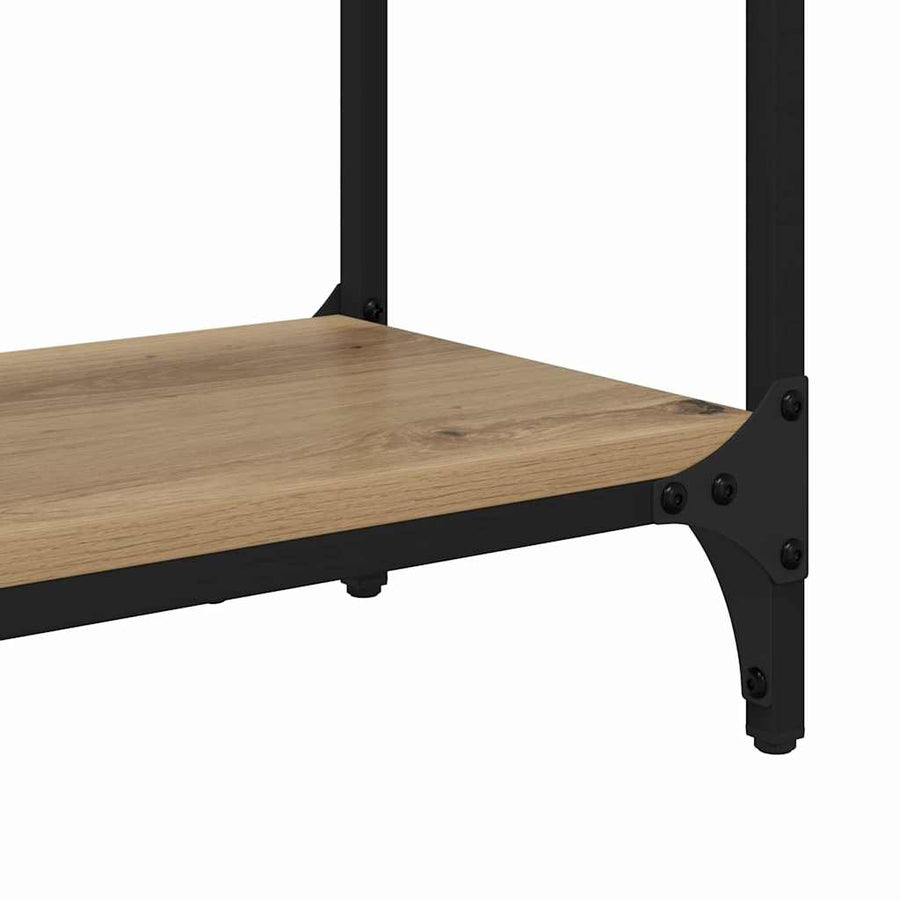 Wandtafel met plank Artisan Eiken 75 x 29 x 75 cm Bewerkt hout