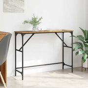 Wandtafel 100x32x75 cm oudhout bewerkt hout