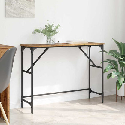 Wandtafel Oudhout 100 x 32 x 75 cm Bewerkt hout