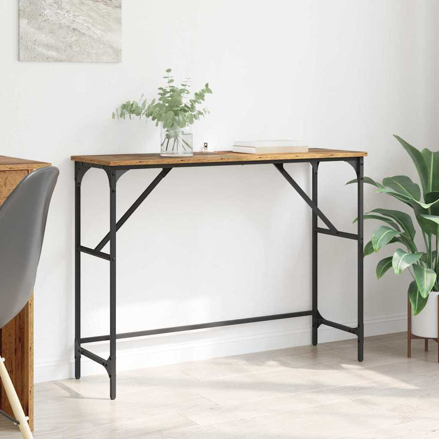 Wandtafel Oudhout 100 x 32 x 75 cm Bewerkt hout