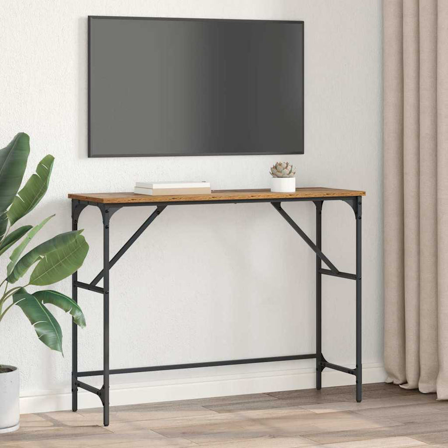 Wandtafel Oudhout 100 x 32 x 75 cm Bewerkt hout
