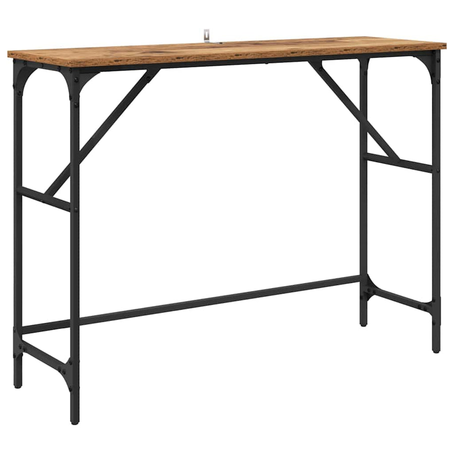 Wandtafel Oudhout 100 x 32 x 75 cm Bewerkt hout
