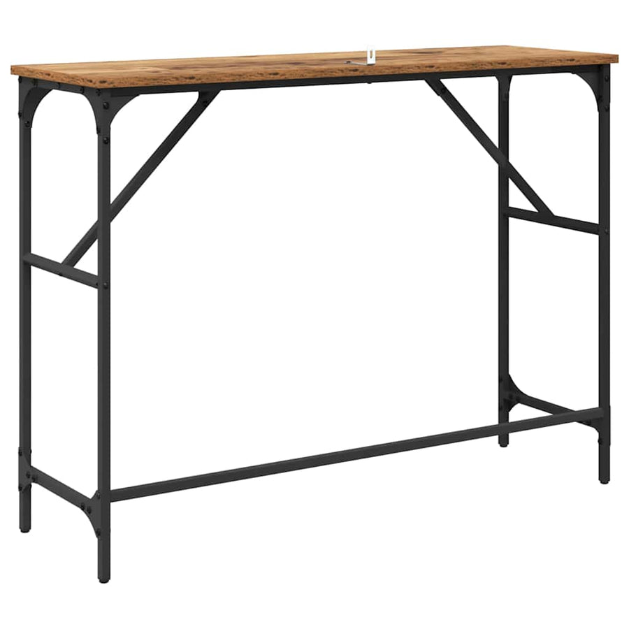 Wandtafel Oudhout 100 x 32 x 75 cm Bewerkt hout