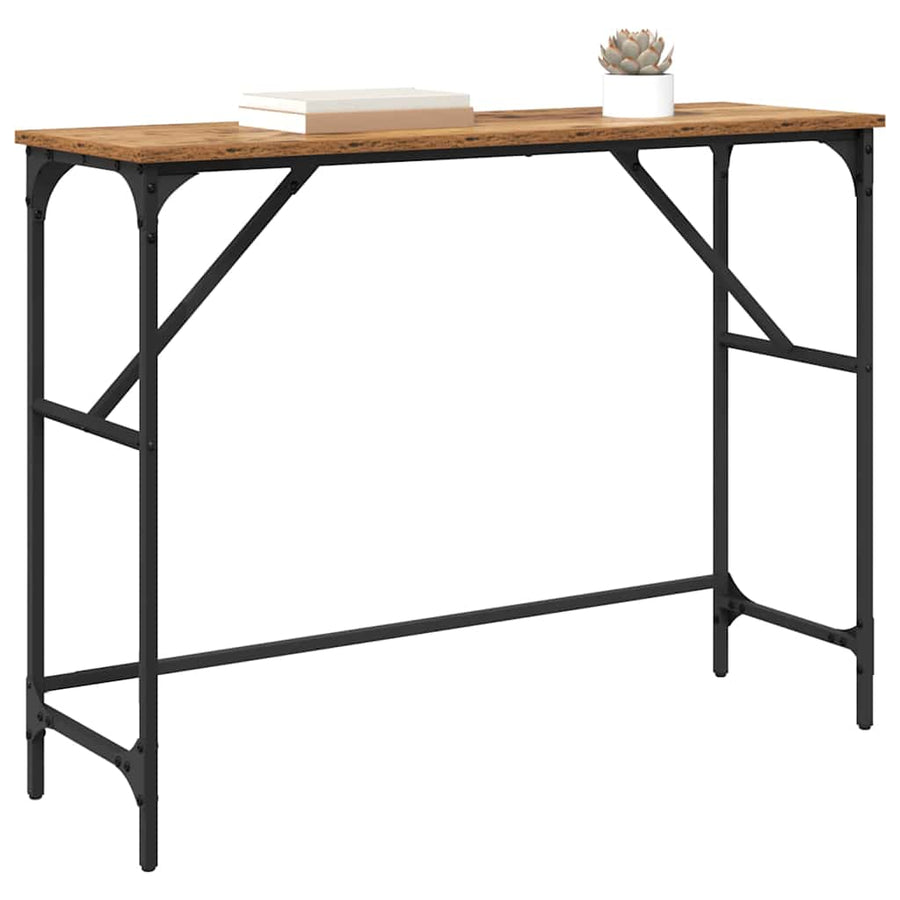 Wandtafel Oudhout 100 x 32 x 75 cm Bewerkt hout