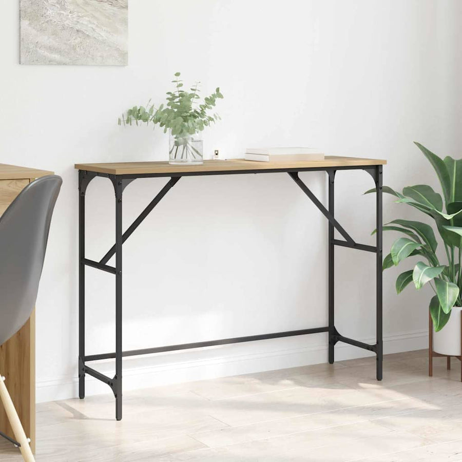 Wandtafel Artisan Eiken 100 x 32 x 75 cm Bewerkt hout