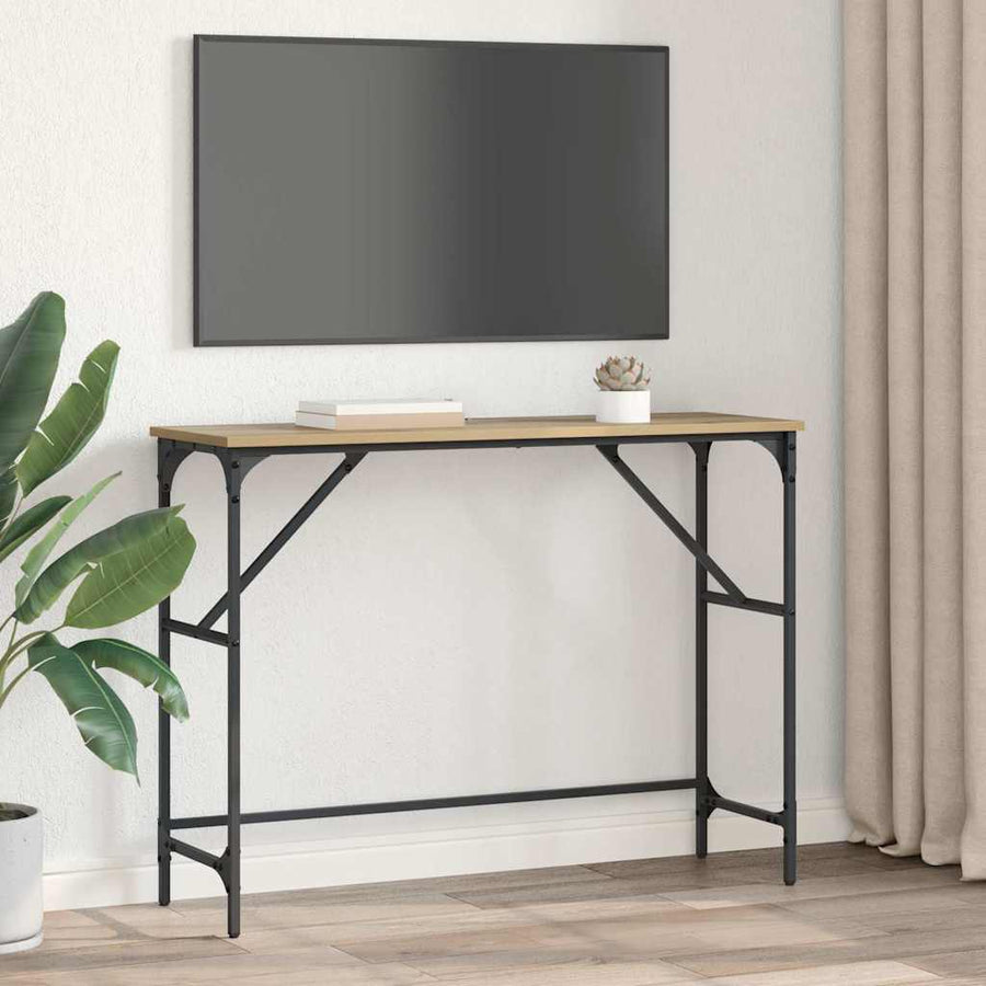 Wandtafel Artisan Eiken 100 x 32 x 75 cm Bewerkt hout