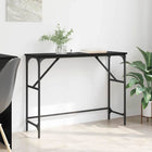 Wandtafel 100x32x75 cm zwart eiken