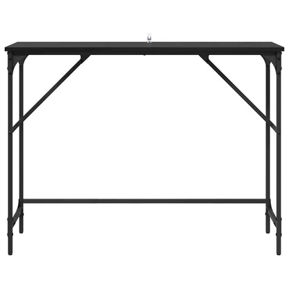 Wandtafel Zwart Eiken 100 x 32 x 75 cm Bewerkt hout
