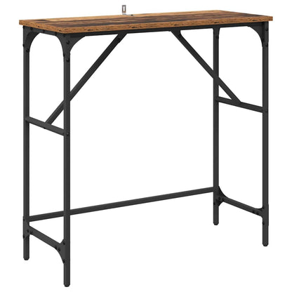 Wandtafel Oudhout 75 x 32 x 75 cm Bewerkt hout