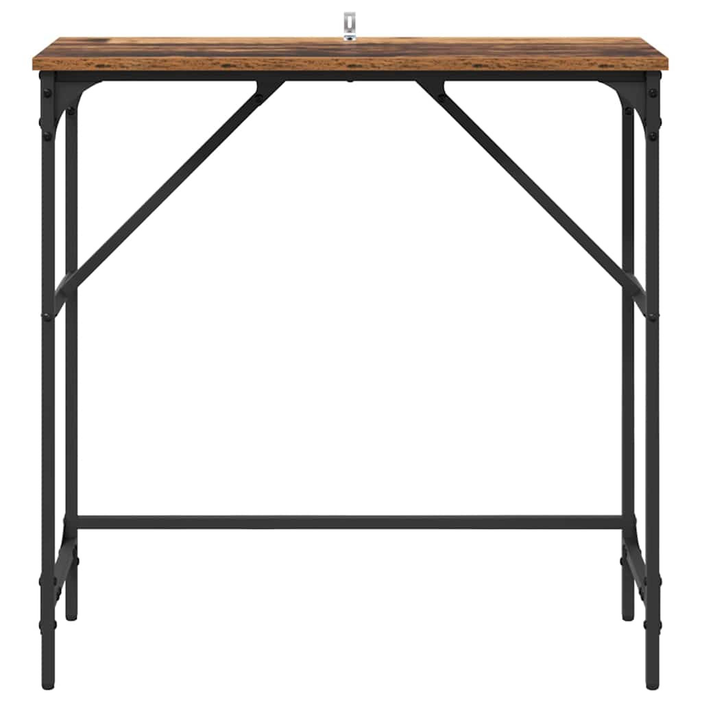 Wandtafel Oudhout 75 x 32 x 75 cm Bewerkt hout