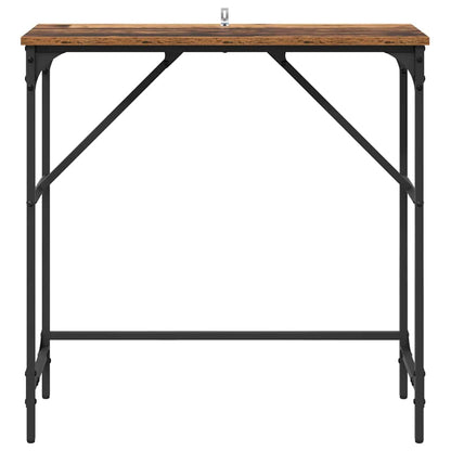 Wandtafel Oudhout 75 x 32 x 75 cm Bewerkt hout