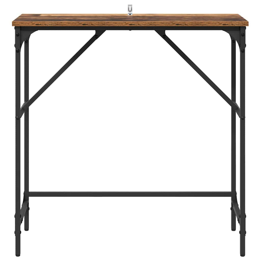 Wandtafel Oudhout 75 x 32 x 75 cm Bewerkt hout