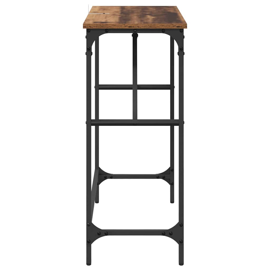 Wandtafel Oudhout 75 x 32 x 75 cm Bewerkt hout